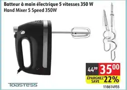 Sushi Shop Toastess Hand Mixer 5 Speed 350W offer