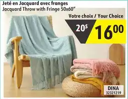 Sushi Shop Jacquard Throw with Fringe offer