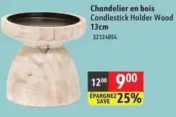 Sushi Shop Candlestick Holder Wood offer