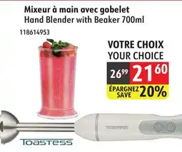 Sushi Shop Toastess Hand Blender with Beaker offer