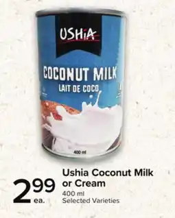 Metro USHIA COCONUT MILK OR CREAM offer