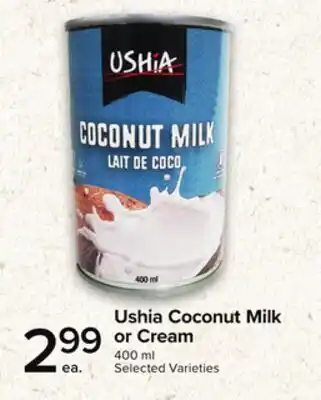 Metro USHIA COCONUT MILK OR CREAM offer