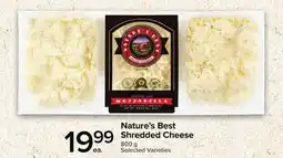 Metro NATURE'S BEST SHREDDED CHEESE offer