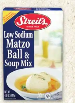Metro STREIT'S SOUP MIX OR BAG N' BAKE, CROYDON MATZO BALL & SOUP MIX offer