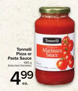 Metro TONNELLI PIZZA OR PASTA SAUCE offer