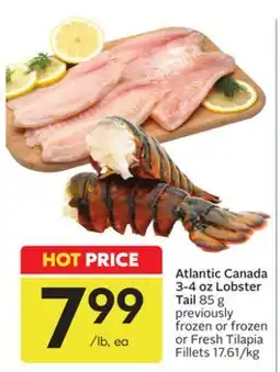 Sobeys Atlantic Canada 3-4 oz Lobster Tail offer