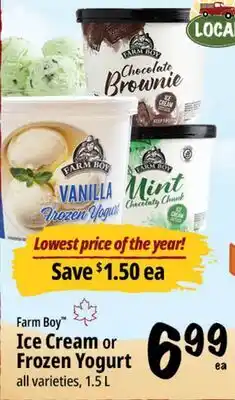 Farm Boy Farm Boy Ice Cream or Frozen Yogurt offer
