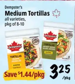 Farm Boy Dempster's Medium Tortillas offer