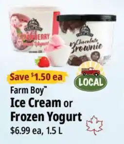 Farm Boy Farm Boy Ice Cream or Frozen Yogurt offer