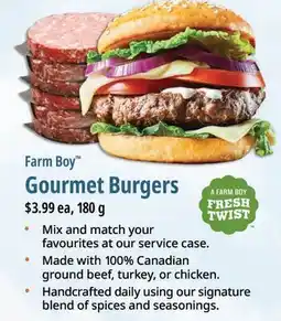 Farm Boy Farm Boy Gourmet Burgers offer
