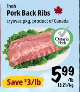 Farm Boy Pork Back Ribs offer