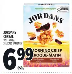Metro JORDANS CEREAL offer