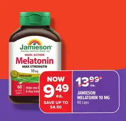 Metro JAMIESON MELATONIN 10 MG offer