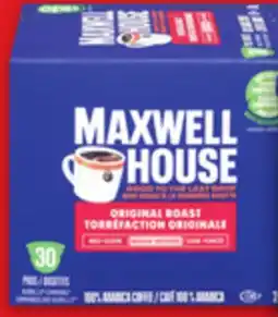 Metro MAXWELL HOUSE OR NABOB COFFEE offer