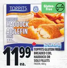 Metro TOPPITS GLUTEN FREE BREADED COD, HADDOCK OR SOLE FILLETS offer