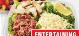 Metro ENTERTAINING FAVOURITES PARTY SIZE DELUXE FRUIT SALAD 1.5 KG CAESAR CHICKEN SALAD 606 G offer