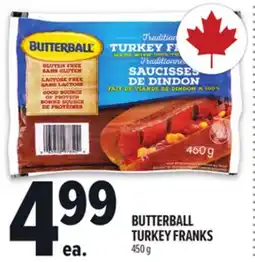 Metro BUTTERBALL TURKEY FRANKS offer