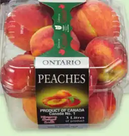 Metro LOCAL FRUIT BASKETS PEACHES offer