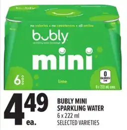 Metro BUBLY MINI SPARKLING WATER offer