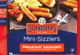 Metro SCHNEIDERS MEAT PIES, SCHNEIDERS OKTOBERFES SAUSAGE, MINI-SIZZLERS OR SAUSAGE ROUNDS offer