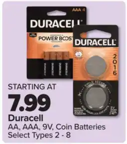 PharmaChoice Duracell AA, AAA, 9V, Coin Batteries offer
