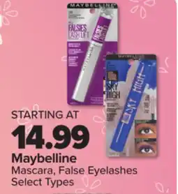 PharmaChoice Mascara, False Eyelashes offer