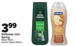 PharmaChoice Softsoap, Irish Spring Body Wash offer