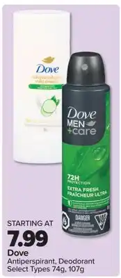 PharmaChoice Dove Antiperspirant, Deodorant offer