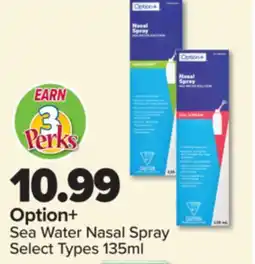 PharmaChoice Option+ Sea Water Nasal Spray offer