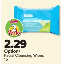 PharmaChoice Option+ Facial Cleansing Wipes offer