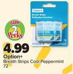 PharmaChoice Option+ Breath Strips Cool Peppermint 72 offer