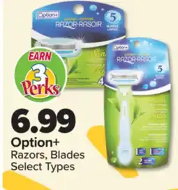 PharmaChoice Option+ Razors, Blades offer