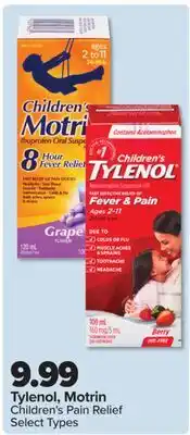 PharmaChoice Tylenol, Motrin Children's Pain Relief offer