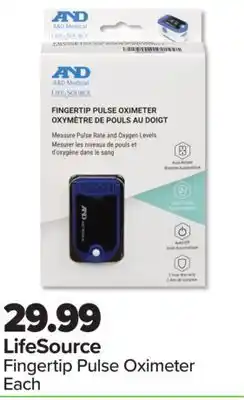 PharmaChoice LifeSource Fingertip Pulse Oximeter offer