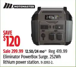 Canadian Tire MotoMaster Eliminator PowerBox Surge offer