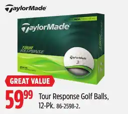 Canadian Tire TaylorMade Tour Response Golf Balls offer
