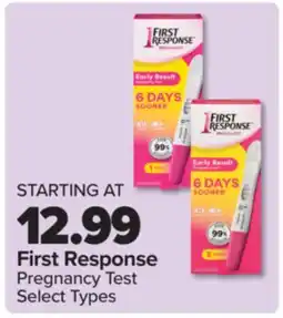 PharmaChoice First Response Pregnancy Test offer