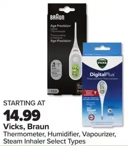 PharmaChoice Thermometer, Humidifier, Vapourizer, Steam Inhaler offer