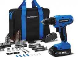 Canadian Tire Mastercraft 20V Single-Speed Drill.Driver with 76-Pc Accessory Kit offer
