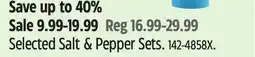 Canadian Tire Selected Salt & Pepper Sets offer