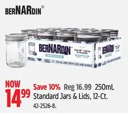 Canadian Tire BERNARDIN Standard Jars & Lids, 12-Ct offer
