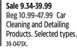 Canadian Tire Car Cleaning and Detailing Products offer