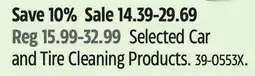 Canadian Tire Selected Car and Tire Cleaning Products offer