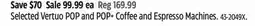 Canadian Tire Nespresso Selected VERTUO POP and Espresso Machines offer