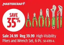 Canadian Tire High-Visibility Pliers and Wrench Set, 6-Pc offer