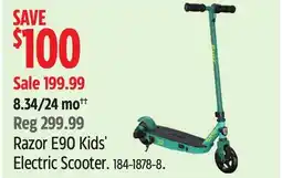 Canadian Tire Razor E90 Kids' Electric Scooter offer
