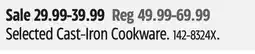 Canadian Tire Selected Cast-Iron Cookware offer
