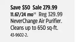Canadian Tire Shark NeverChange Air Purifier offer