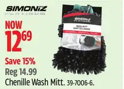 Canadian Tire SIMONIZ PLATINUM Chenille Wash Mitt offer