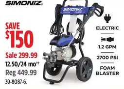 Canadian Tire SIMONIZ Pressure Washer offer